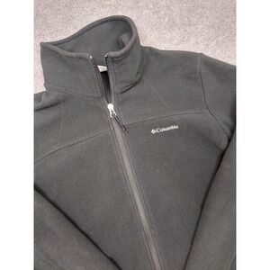 Columbia Sportswear Fleece Jacket Full Zip Black Womens Medium M‎
